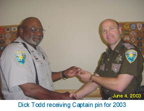 Dick is our Captain for 2003/2004