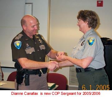 Congratulations Dianne, our new training officer.