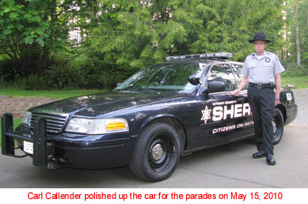 Carl drove solo in both AFD & Viking Fest parades